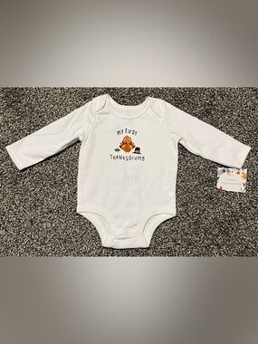NWT My first Thanksgiving baby onesie